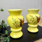 Vintage Ceramic Mini Vase Set with Hand Painted Butterflies