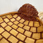 Vintage Wicker Duck Basket with Lace Bow