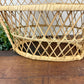 Vintage Miniature Peacock Wicker Loveseat