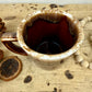 Vintage Kathy Kale Brown Drip Glaze Coffee Mug
