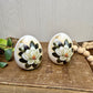 Vintage Laverne Pottery Ceramic Egg Set