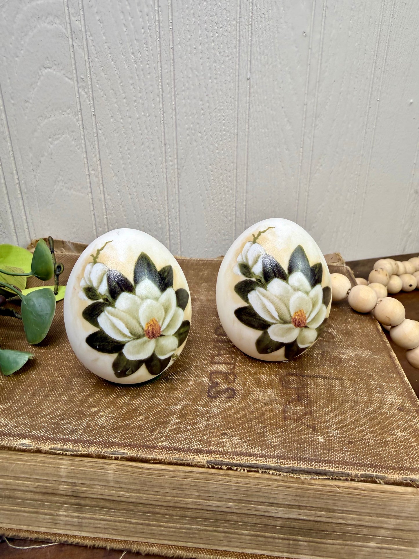 Vintage Laverne Pottery Ceramic Egg Set