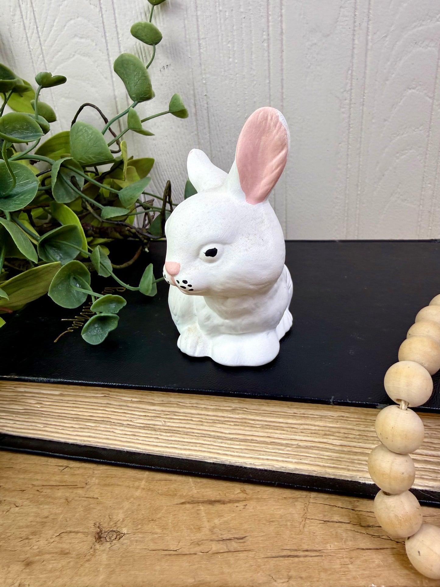 Vintage Mini Ceramic Bunny Figurine