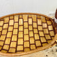 Vintage Wicker Duck Basket with Lace Bow