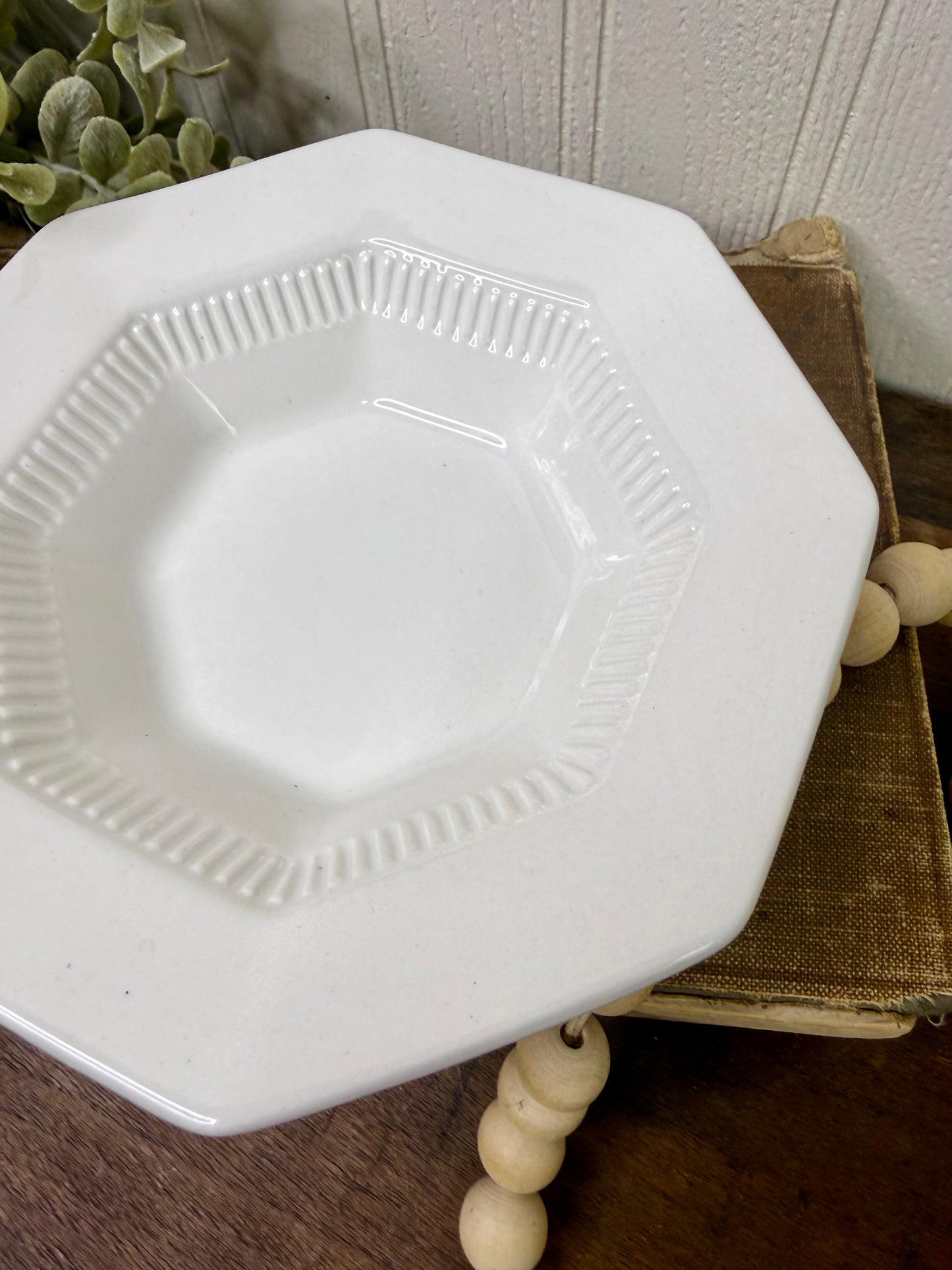 Vintage Independence Ironstone Dessert Bowl