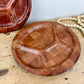 Vintage Woven Wood Divided Plates