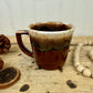 Vintage Kathy Kale Brown Drip Glaze Coffee Mug