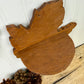 Vintage Handmade Wooden Maple Leaf Shelf Set