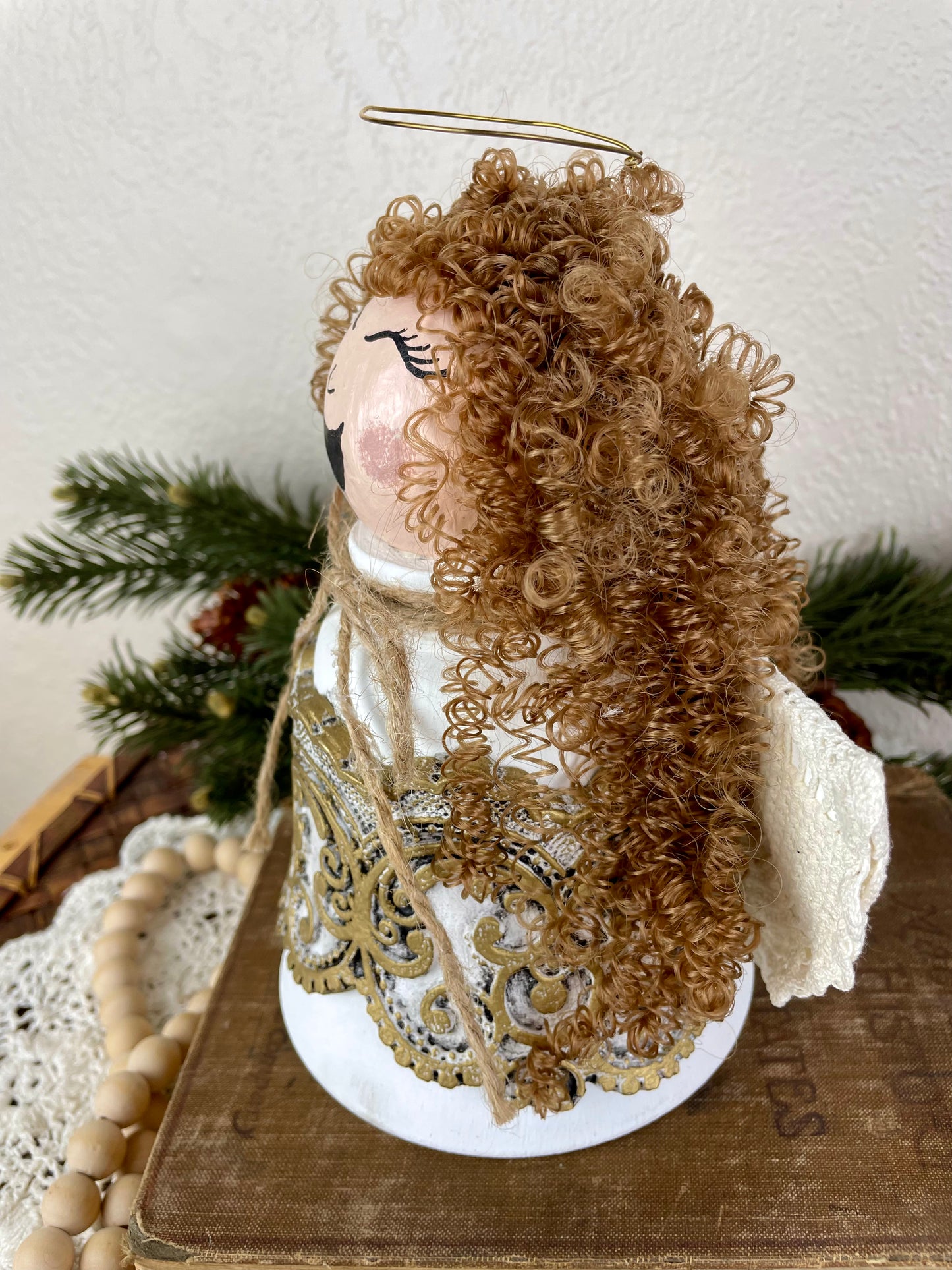 Handmade Upcycled Angel Tree Topper