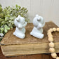 Vintage Porcelain Grumpy Bear Cubs Salt & Pepper Shaker Set