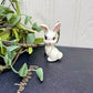 Vintage Mini Ceramic Standing Bunny Figurine