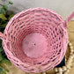 Vintage Pink Spring Basket