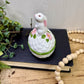 Vintage Avon Bunny Ceramic Trinket Box- New Old Stock