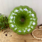 Vintage Avocado Green Fluted Aluminum Bundt Pan