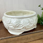 Vintage Ceramic Footed Planter Bowl with Roses