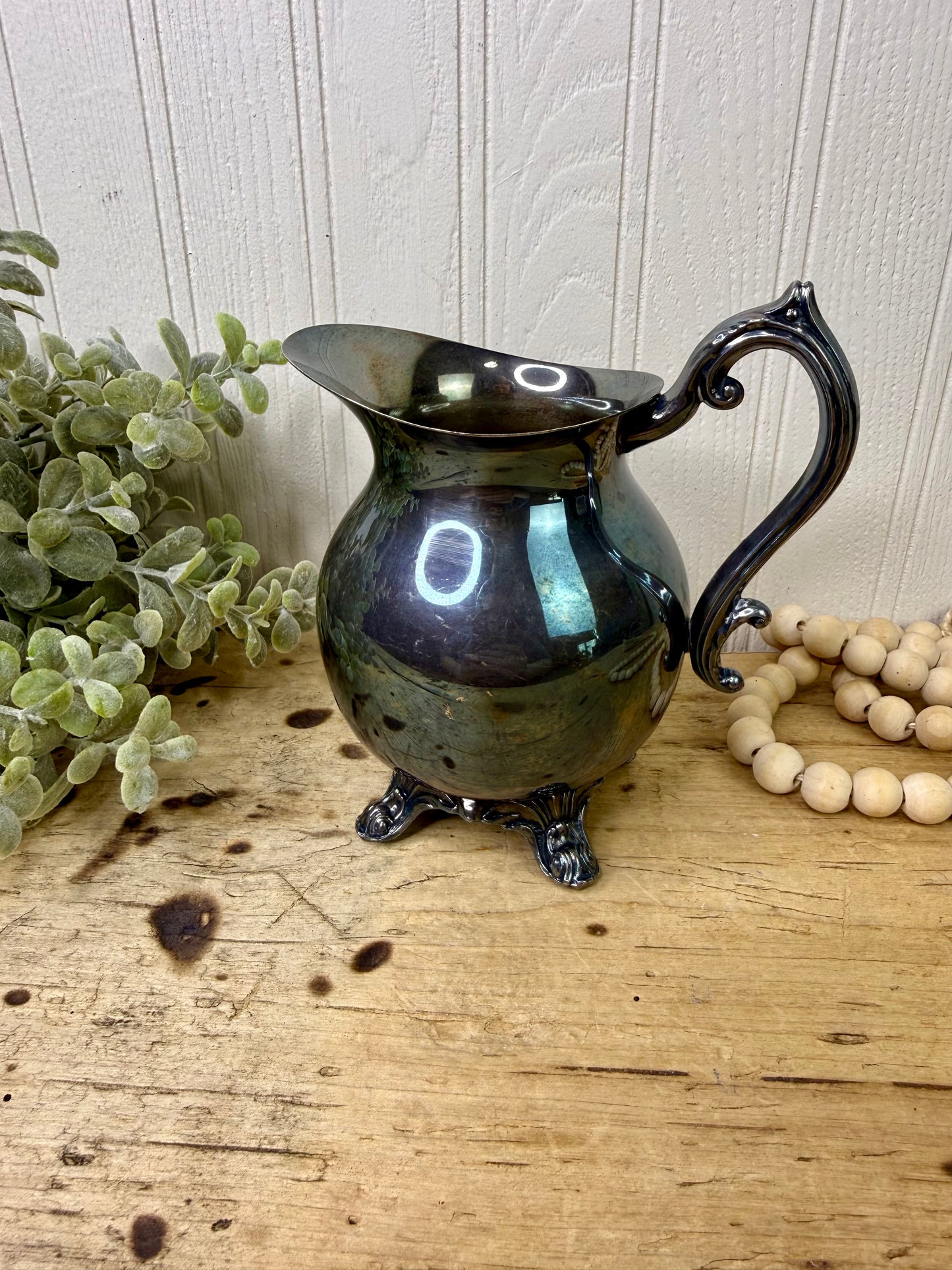 Vintage Silver Plated Creamer Pitcher