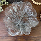 Vintage Indiana Glass Pebble Leaf Divided Relish Dish