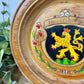 Vintage Hand-Painted Wooden Souvenir Plate from Heidelberg Germany