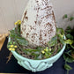 Handmade Upcycled Mint Egg Nest