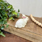 Vintage Mini Ceramic Laying Bunny Figurine