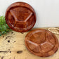 Vintage Woven Wood Divided Plates