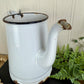 Vintage White & Black Enamel Coffee Pot