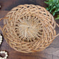 Vintage Wicker Chunky Weave Basket with Small Handles