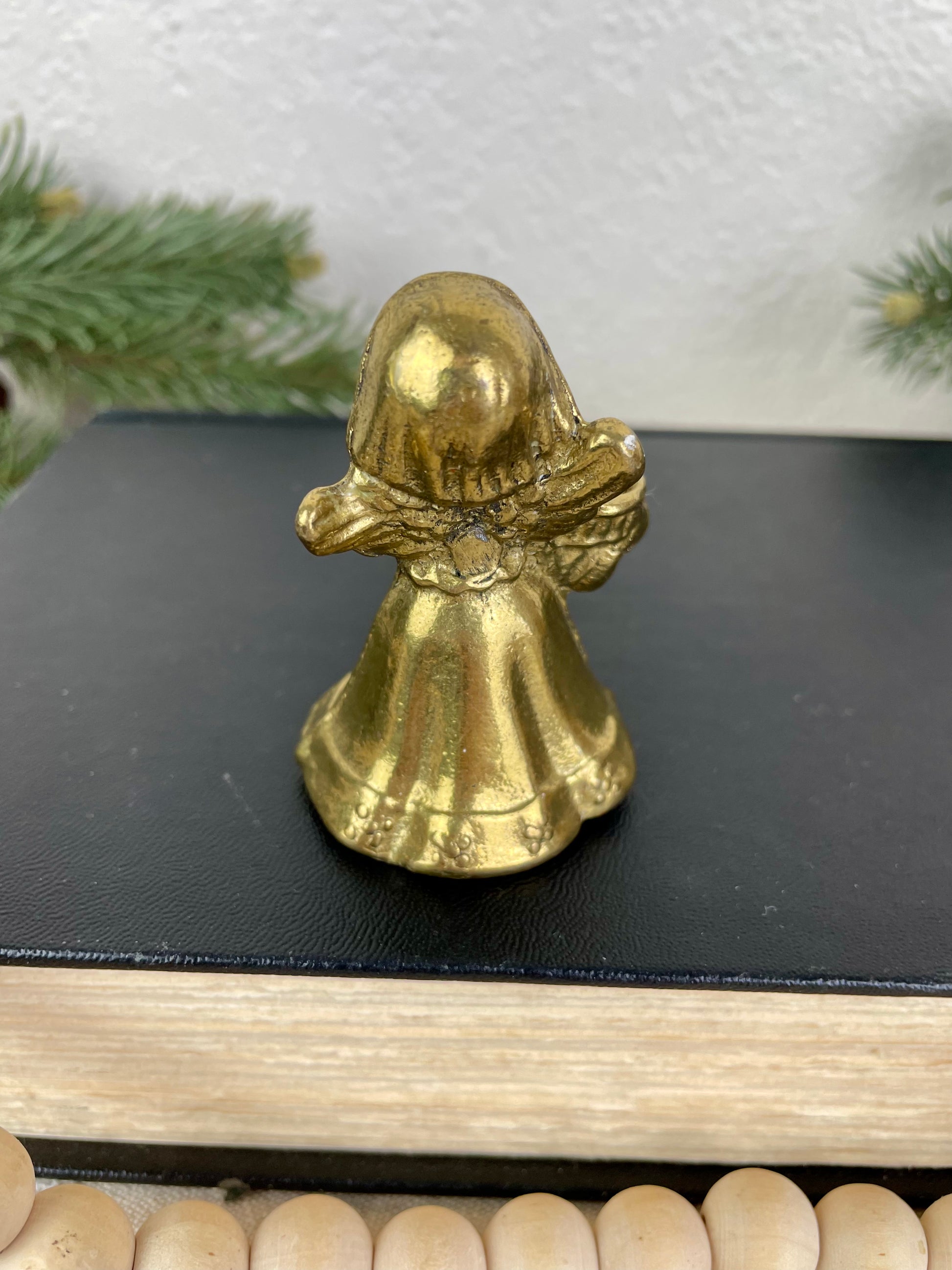 Vintage Brass Angel Candle Holder