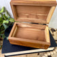 Vintage Cedar Wood Souvenir Trinket Box