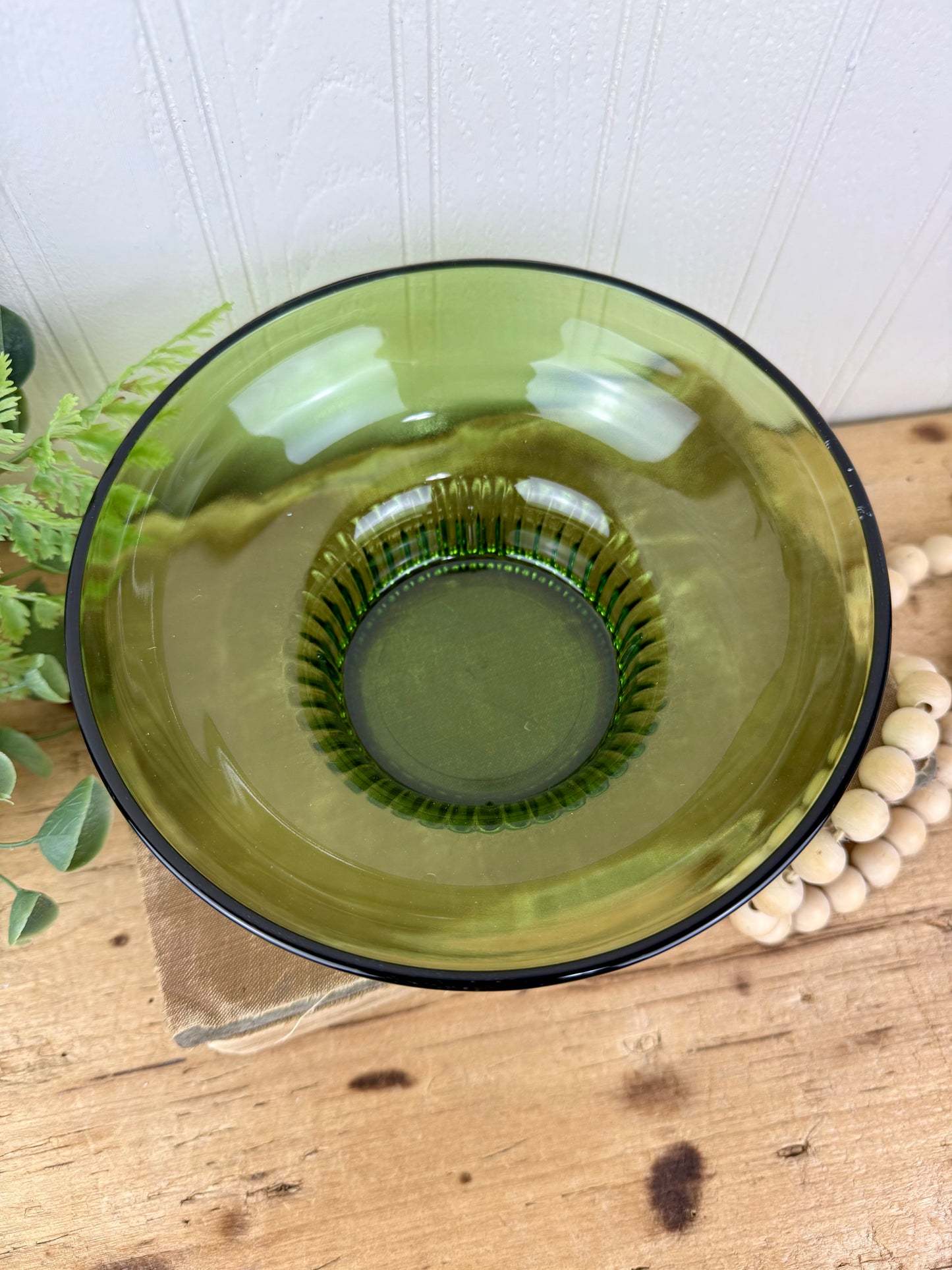 Vintage Mid-Century A.L. Randall Co. Avocado Green Bowl