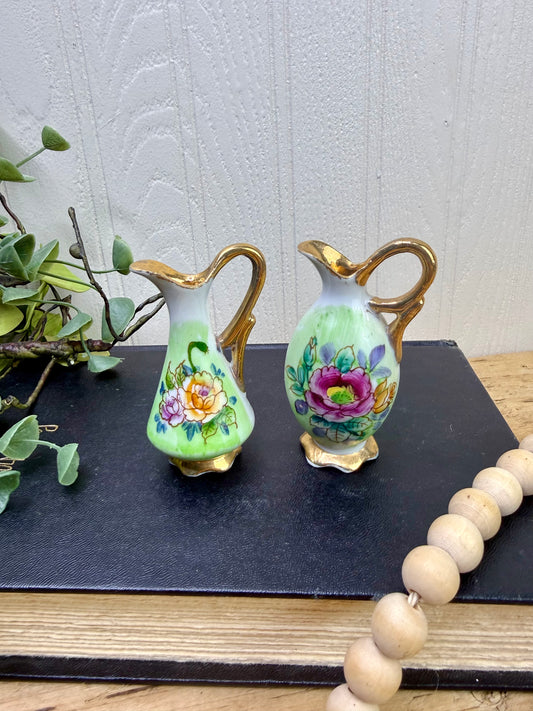 Vintage Ucagco Miniature PorcelainPitcher Set