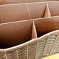 Vintage 1970’s Action Industries Faux Wicker Letter Organizer