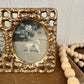 Vintage Ornate Solid Brass Double Frame