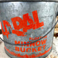 Vintage “Old Pal” Galvanized Minnow Bucket