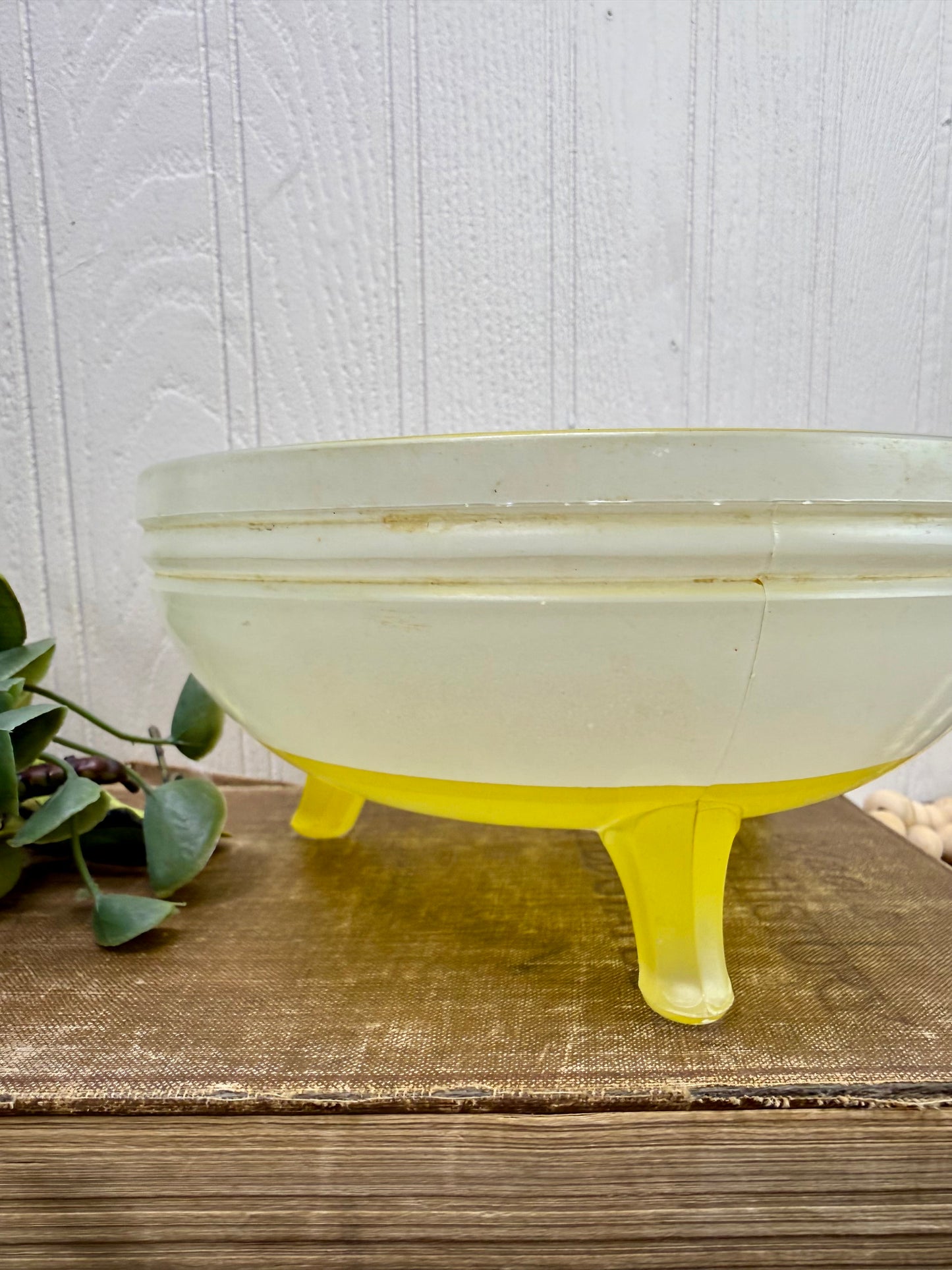 Vintage Indiana Glass Moderne Classic Footed Candy Dish
