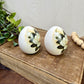 Vintage Laverne Pottery Ceramic Egg Set