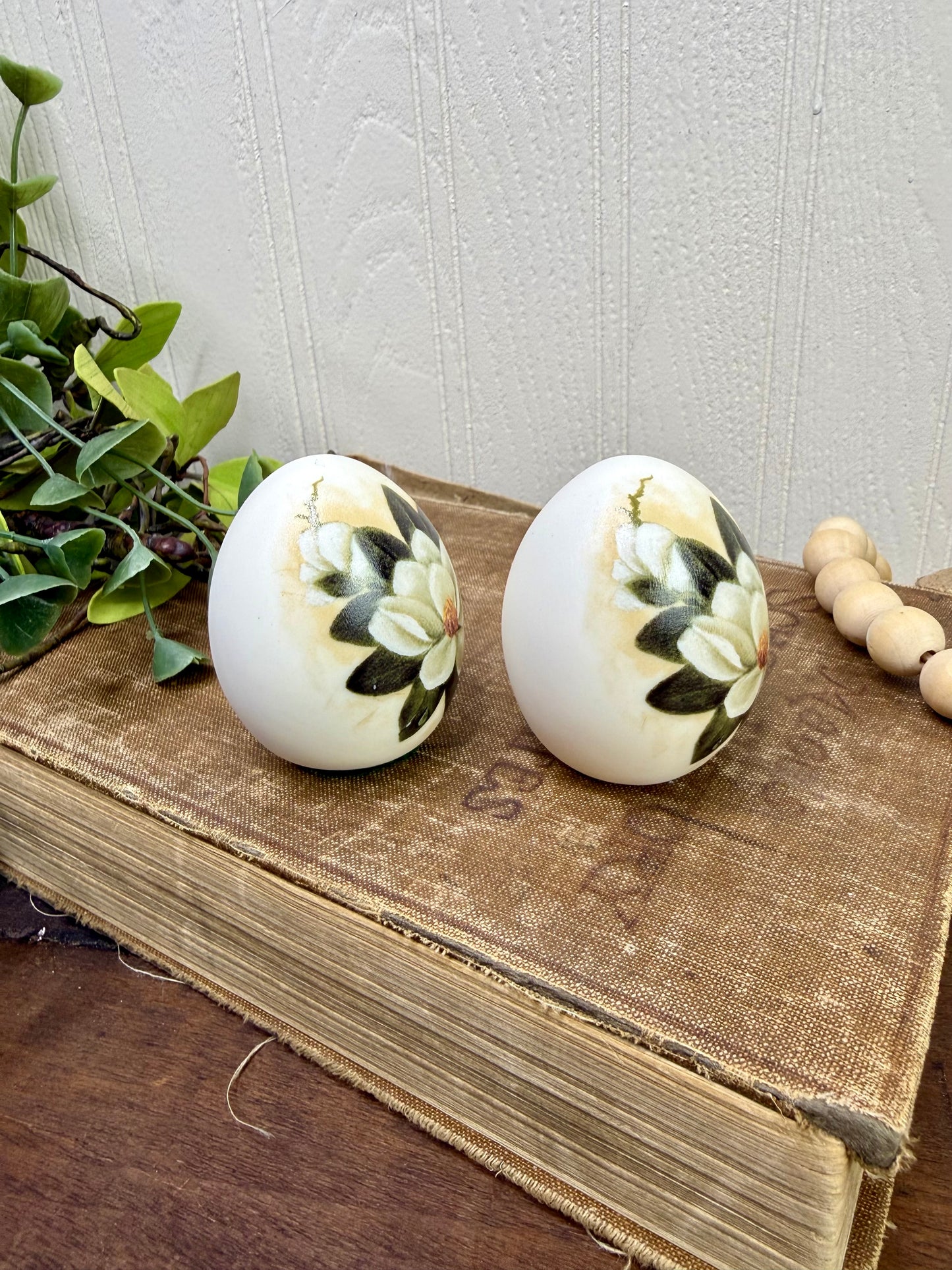 Vintage Laverne Pottery Ceramic Egg Set