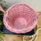 Vintage Pink Spring Basket