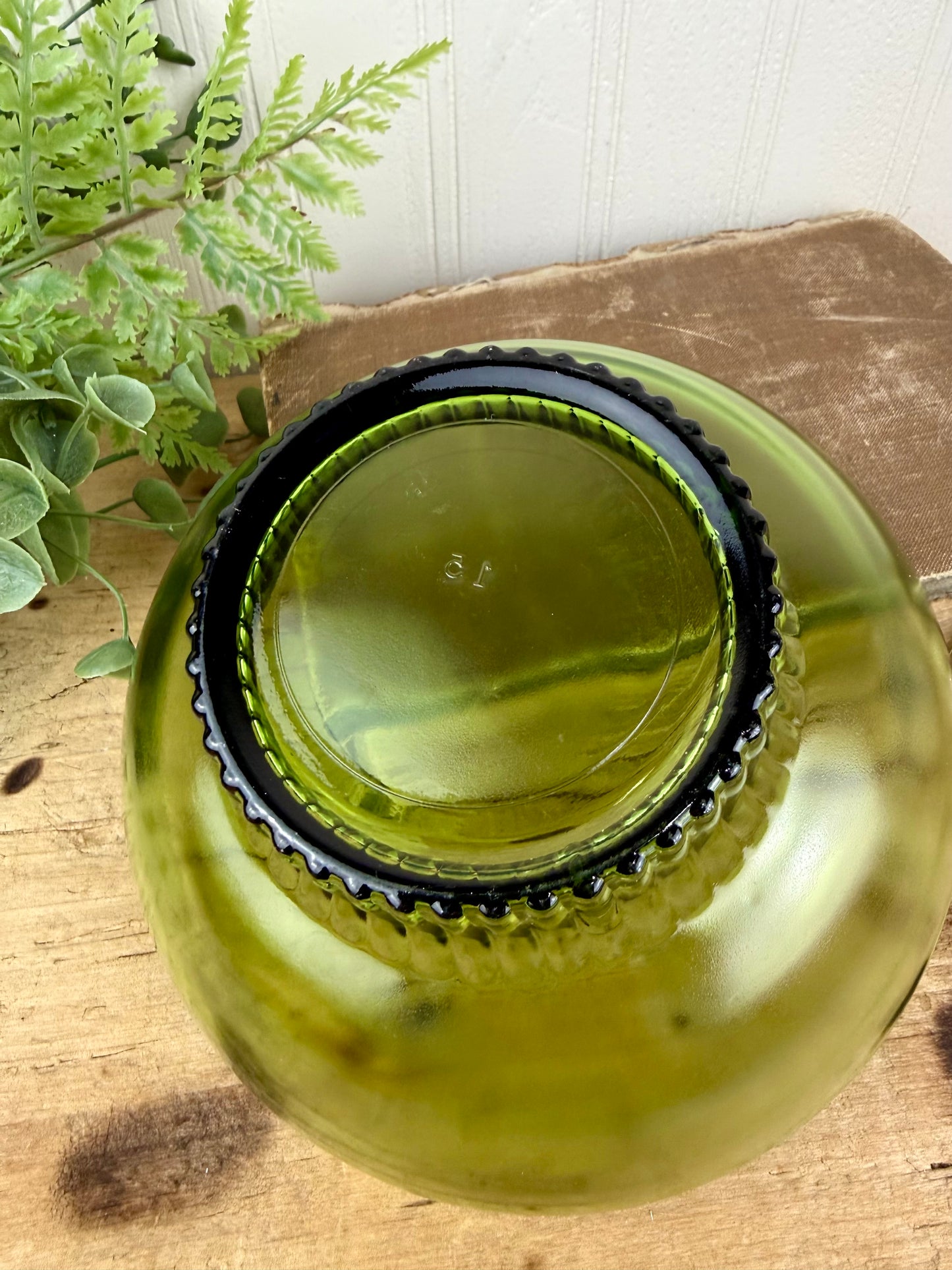 Vintage Mid-Century A.L. Randall Co. Avocado Green Bowl