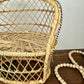 Vintage Miniature Peacock Wicker Loveseat