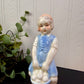 Vintage Porcelain Girl with Egg Basket Figurine