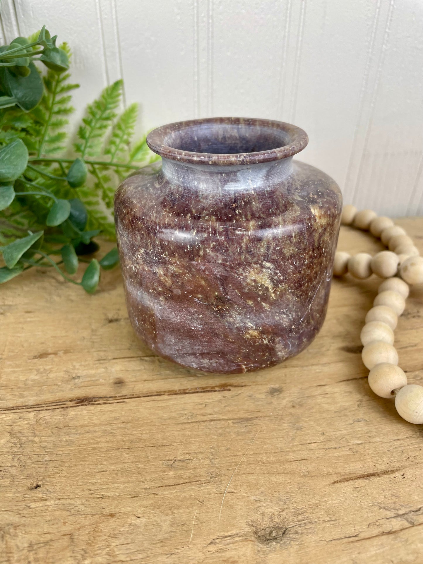 Vintage Marble Stone Small Vase