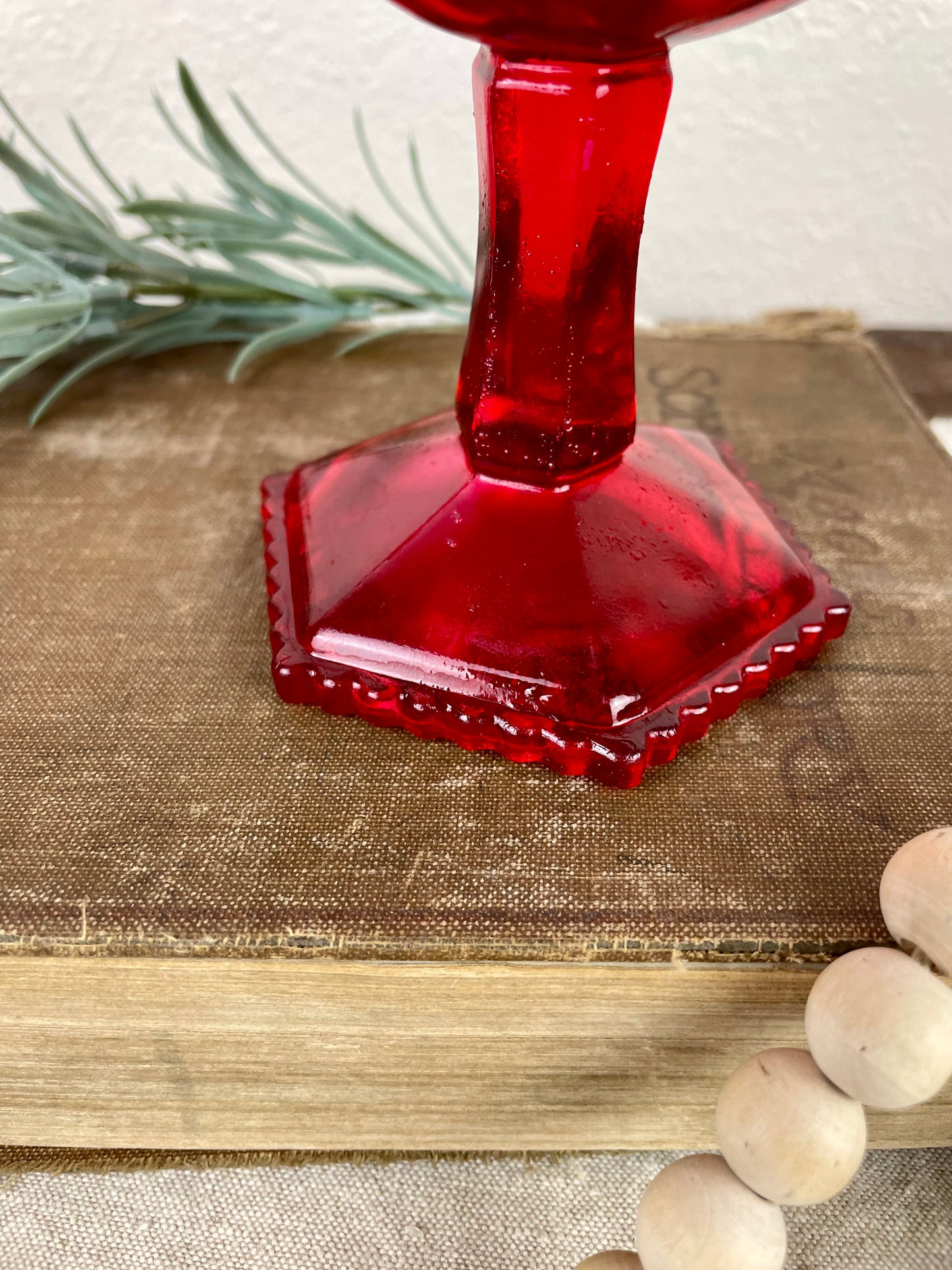 Vintage Red Goblet