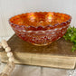 Vintage Imperial Marigold Carnival Glass Bowl with Grape Pattern