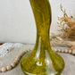 Vintage Handmade Green Pottery Pitcher