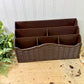 Vintage 1970’s Action Industries Faux Wicker Letter Organizer