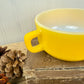 Vintage Anchor Hocking Fire-King Yellow Soup Mug