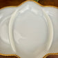 Vintage Fire King Milk Glass Divided Relish Dish