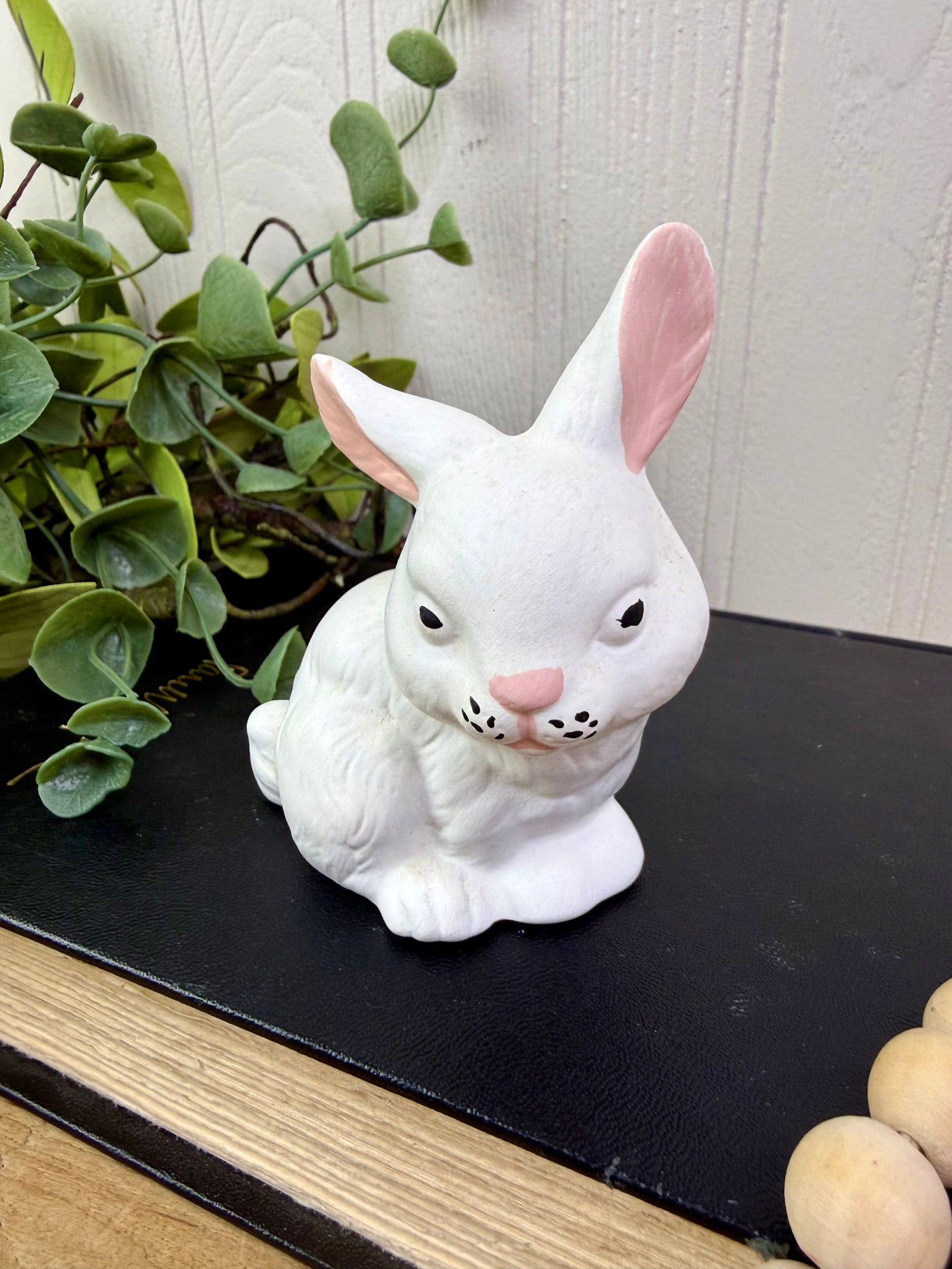 Vintage Mini Ceramic Bunny Figurine
