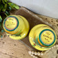 Vintage Hand Painted Italian Majolica Pottery Planter Set